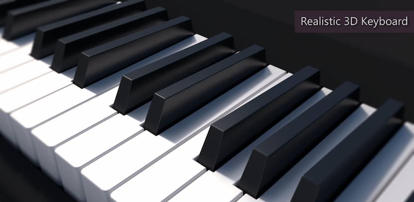 Teclado de Piano 3D Realista
